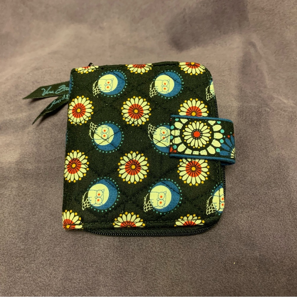 Vera Bradley Night Owl Small Snap Wallet